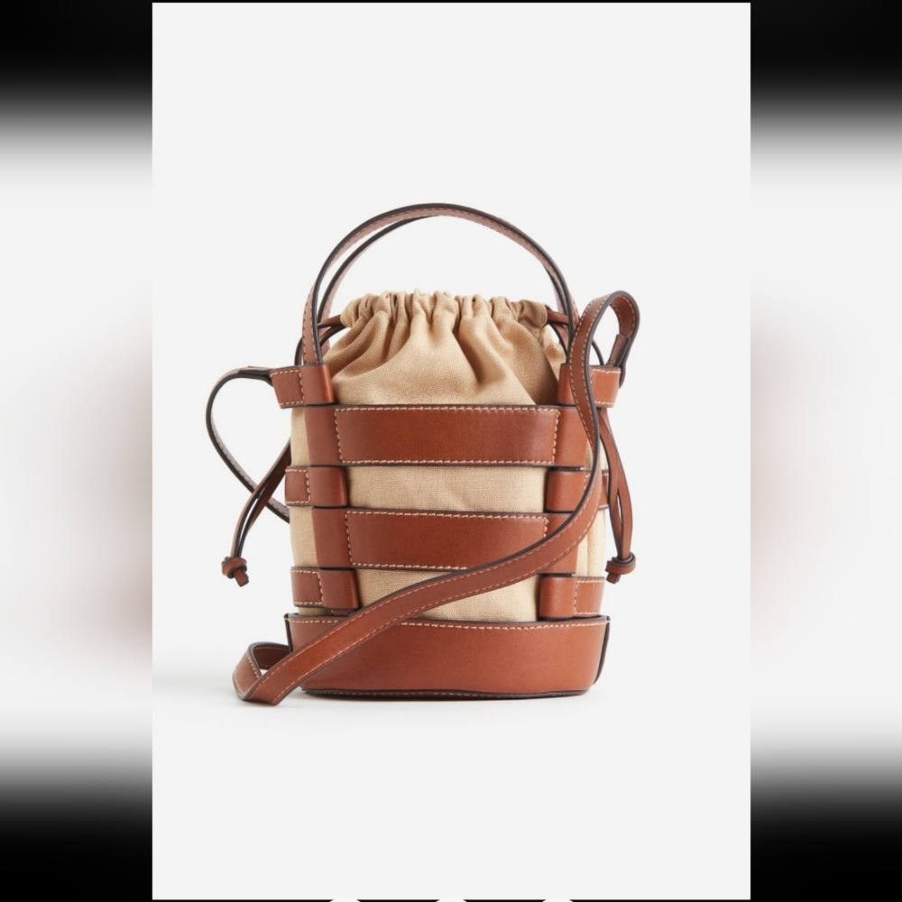H&M Tan and Brown Crossbody Bag